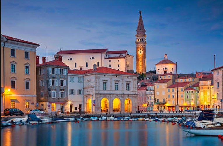 Piran Old Town, Piran, Slovenian Littoral, Slovenia